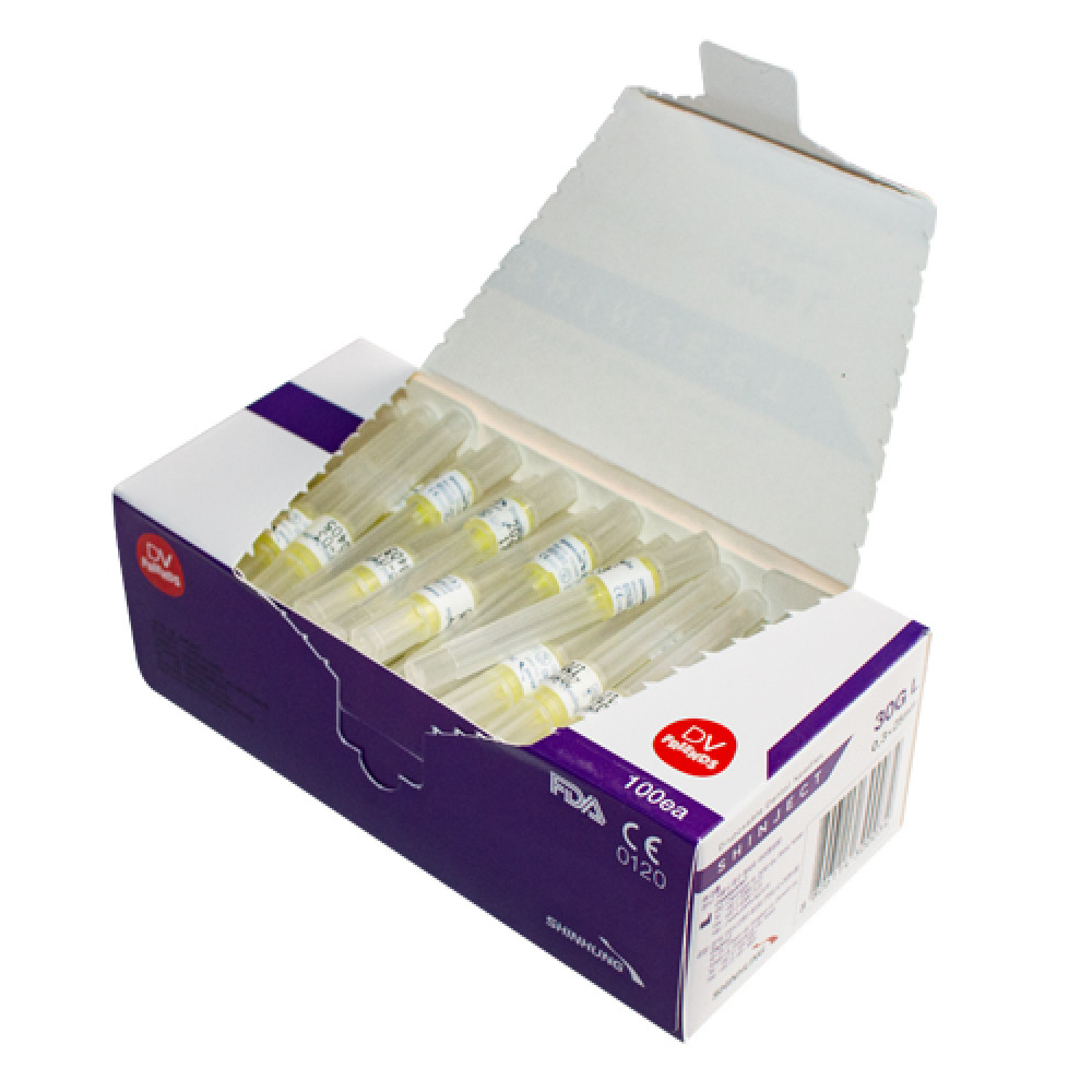 Голка карпульна SHINJECT 30G L (0.3x25мм), фіолетова, метричний тип(100 шт)	